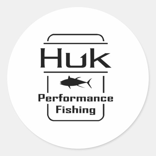 HUK Vist prestaties Ronde Sticker (Voorkant)