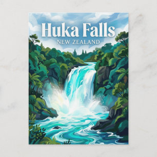 Huka Falls Nieuw-Zeeland Briefkaart