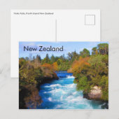 Huka Falls, Nouvelle-Zélande Carte postale (Devant / Derrière)