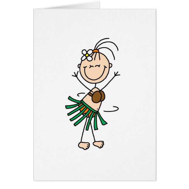 Hula Dancer Card (Voorkant)