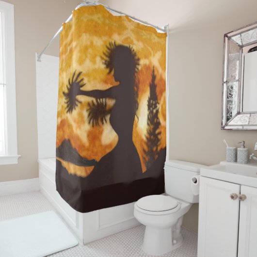 Hula Dancer  Douchegordijn (In situ)