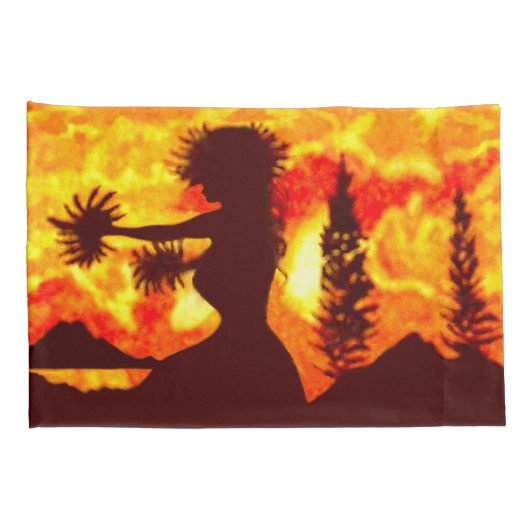 Hula Dancer  Kussensloop (Achterkant-Rechts)