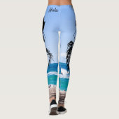 Hula Dancer Leggings d'exercices d'art original (Dos)