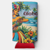 Hula Dancer op de Hawaïaanse eilanden Aloha (Achterkant)