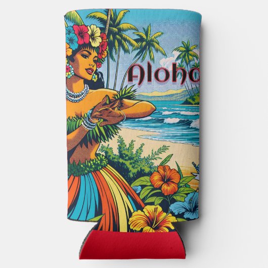 Hula Dancer op de Hawaïaanse eilanden Aloha (Achterkant)