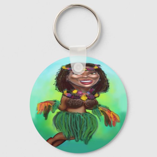 Hula Dancer Sleutelhanger (Voorkant)