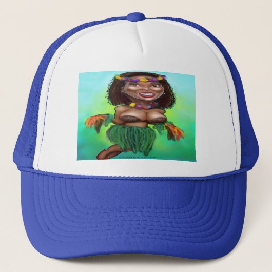 Hula Dancer Trucker Pet (Voorkant)