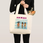 Hula Dancers j pec venette, HAWAII Grote Tote Bag (Voorkant (product))