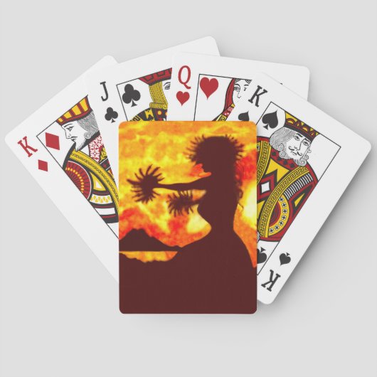Hula danser pokerkaarten (Achterkant)