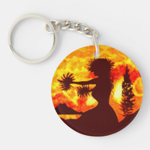 Hula danser sleutelhanger