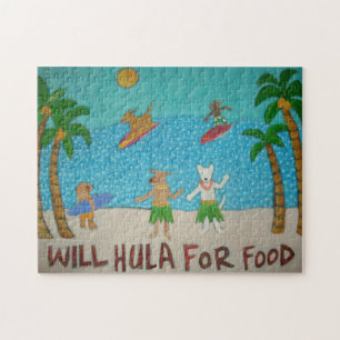 Hula Dogs Puzzle Legpuzzel