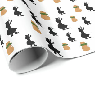 Hula Gift Wrapping Paper Hula Girl Gourd Drum Ipu Cadeaupapier