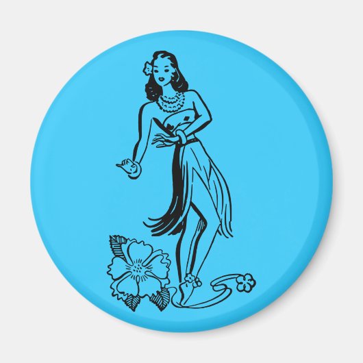 Hula Girl Magneet (Voorkant)