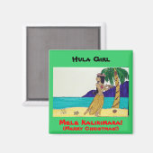Hula Girl Magneet (Voorkant / Achterkant)