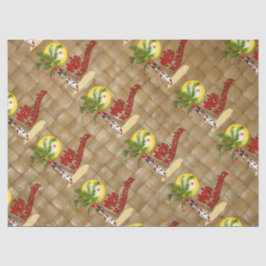 Hula Girl Mele Kalikimaka - kerstpapier Tissuepapier