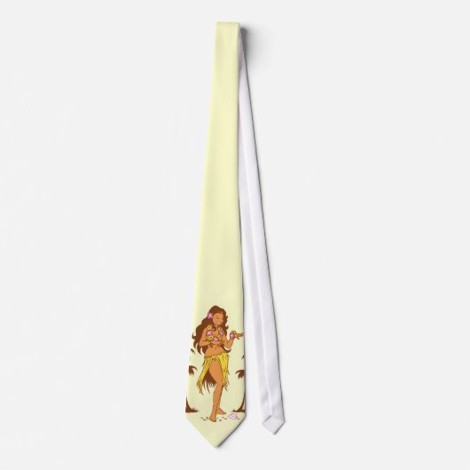 Hula Girl Necktie Stropdas (Voorkant)