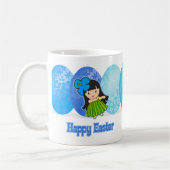 Hula Girl Oeufs de Pâques Mugs (Gauche)