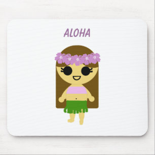 Hula Girl (PS-kaart van 9-jarige Jessica) Muismat