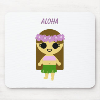 Hula Girl (PS-kaart van 9-jarige Jessica) Muismat