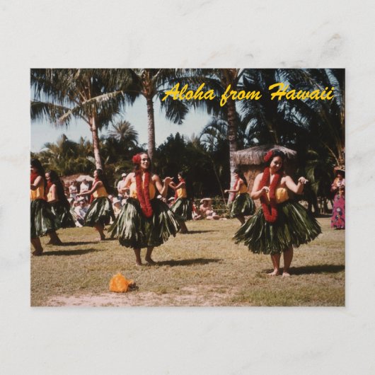 Hula Girls Briefkaart (Voorkant)