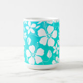 HULA HAÏENNE (FEUILLES VERTES) MUG TURQUOISE DE CA (Centre)