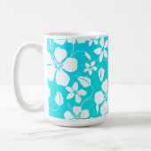 HULA HAÏENNE (FEUILLES VERTES) MUG TURQUOISE DE CA (Gauche)