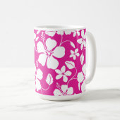 HULA HAÏIENNE (HIBISCUS) MUG DE CAFÉ ROSE CHAUD (Devant droit)