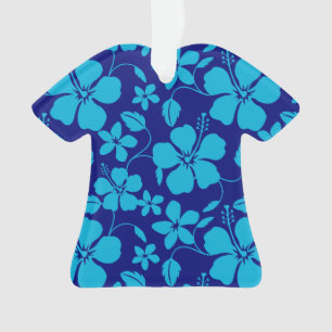 HULA HAWAIEN (HIBISCUS) BLEU FONCÉ/CLAIR