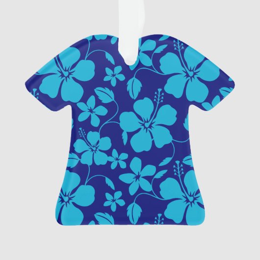 HULA HAWAIEN (HIBISCUS) BLEU FONCÉ/CLAIR (devant)