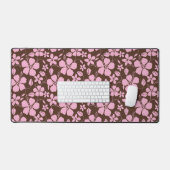 HULA HAWAIEN (HIBISCUS) MARRON/ROSE (Clavier et souris)