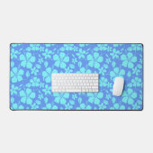 HULA HAWAIEN (HIBISCUS) PERVENCHE/TEAL (Clavier et souris)