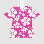 HULA HAWAIENNE (HIBISCUS) ROSE CHAUD (devant)