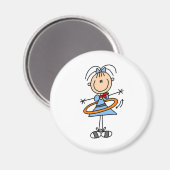 Hula Hoop Girl Magnet (Recto/Verso)