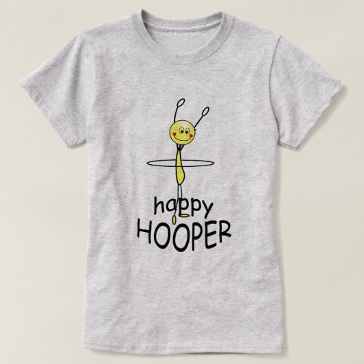 Hula Hoop Happy Hooper T-shirt drôle (Design devant)