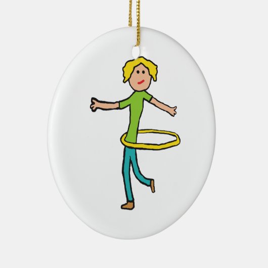 Hula Hoop Keramisch Ornament (Rechts)