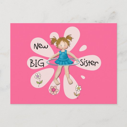 Hula Hoop New Big Sister Briefkaart (Voorkant)