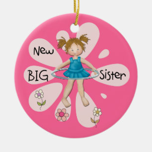 Hula Hoop New Big Sister Keramisch Ornament