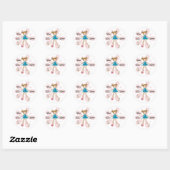 Hula Hoop New Big Sister Ronde Sticker (Vel)