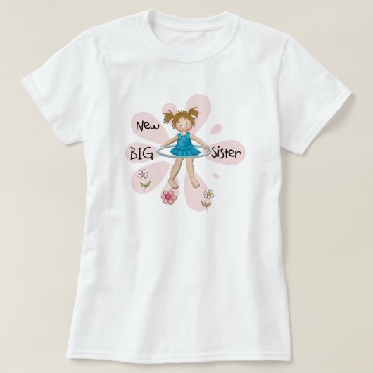 Hula Hoop New Big Sister T-shirt (Design voorkant)