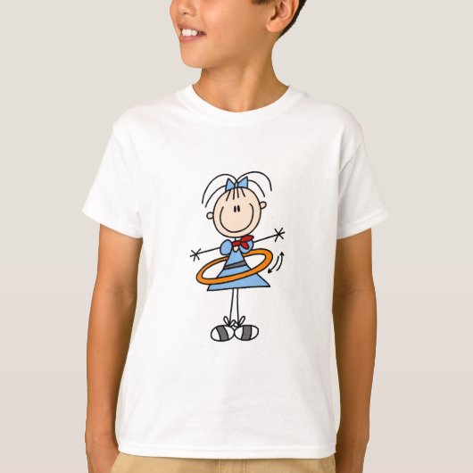 Hula Hoop Stick Figuur T-shirts en cadeautjes (Voorkant)