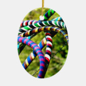 Hula Hooping in Style Keramisch Ornament (Voorkant)