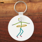 Hula Hooping Sleutelhanger (Achterkant)
