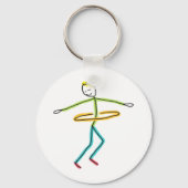Hula Hooping Sleutelhanger (Achterkant)