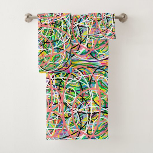 Hula hops motif mixte design multicolore (En situation)