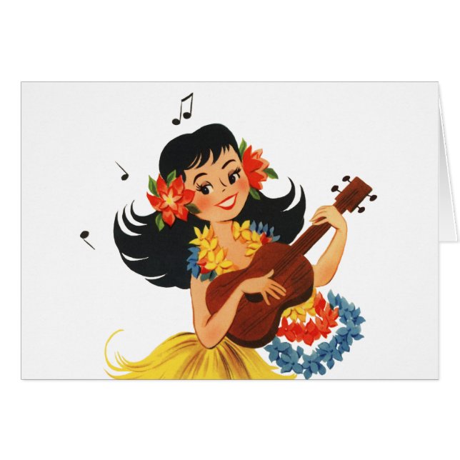 Hula Hula Girl (Voorkant Horizontaal)