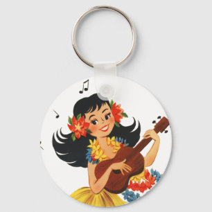 Hula Hula Girl Sleutelhanger
