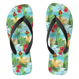 Hula Meisje Live Leef Aloha Teenslippers
