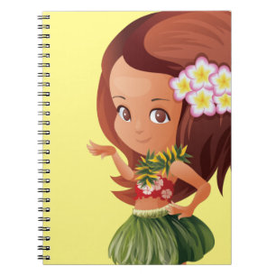 Hula meisje notitieboek
