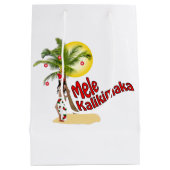 Hula Mele Kalikimaka kerstcadeau medium Medium Cadeauzakje (Achterkant)
