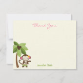 Hula Monkey - Hartelijk dank Bedankkaart (Voorkant)